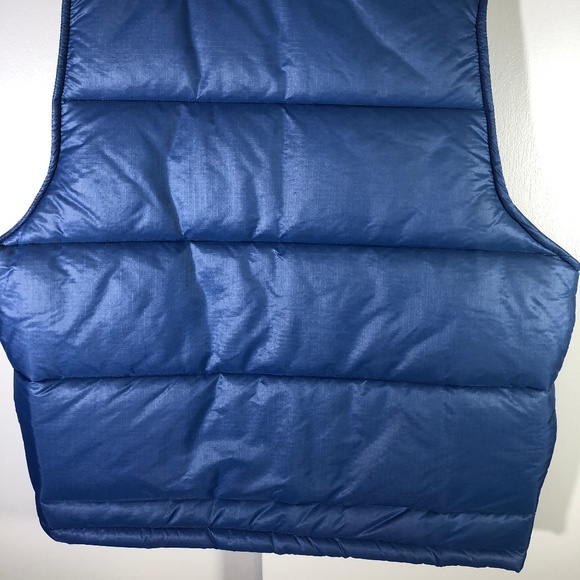 Weathercaster Vintage Blue Puffer Vest 1980s Men - Picture 5 of 7